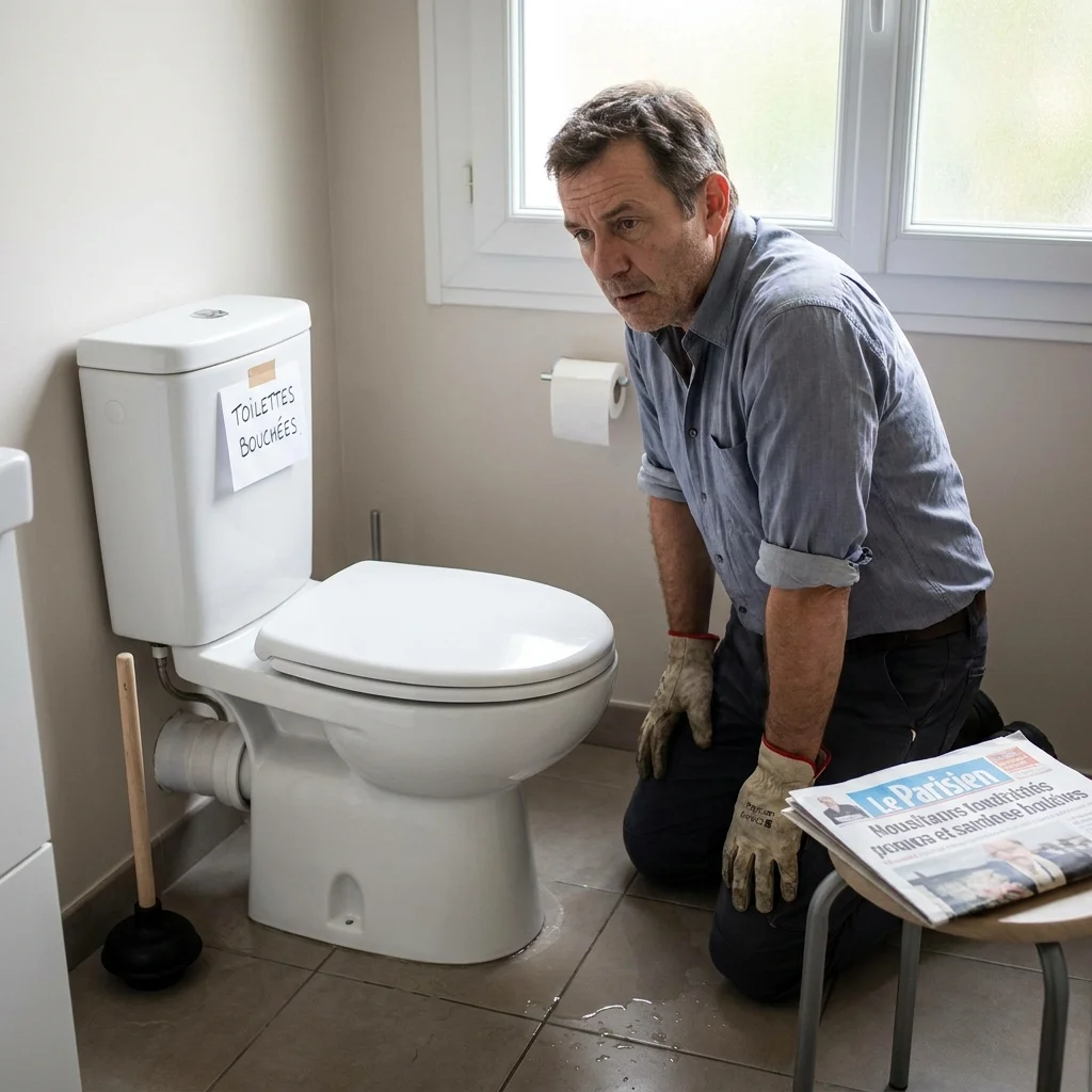 WC Bouch&eacute; qui d&eacute;borde &middot; image &agrave; la une