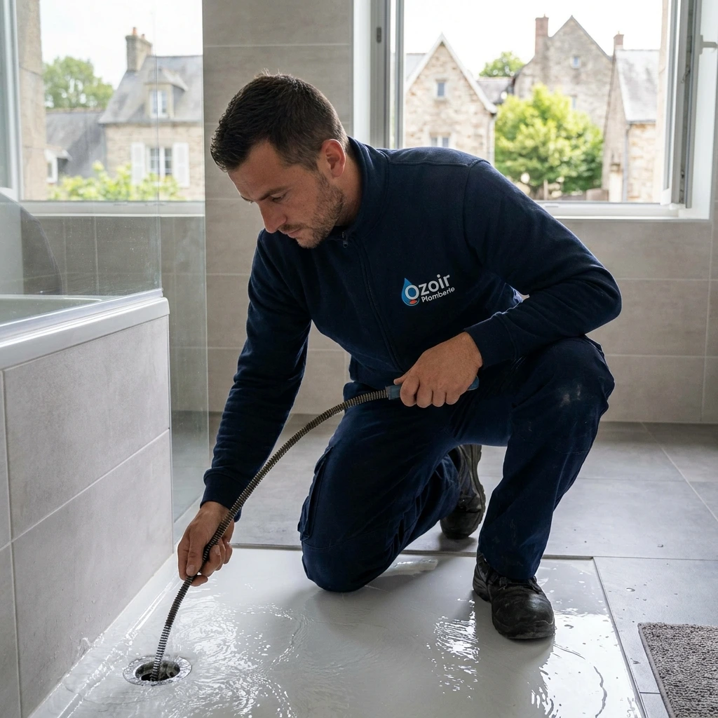D&eacute;bouchage Douche &middot; image &agrave; la une
