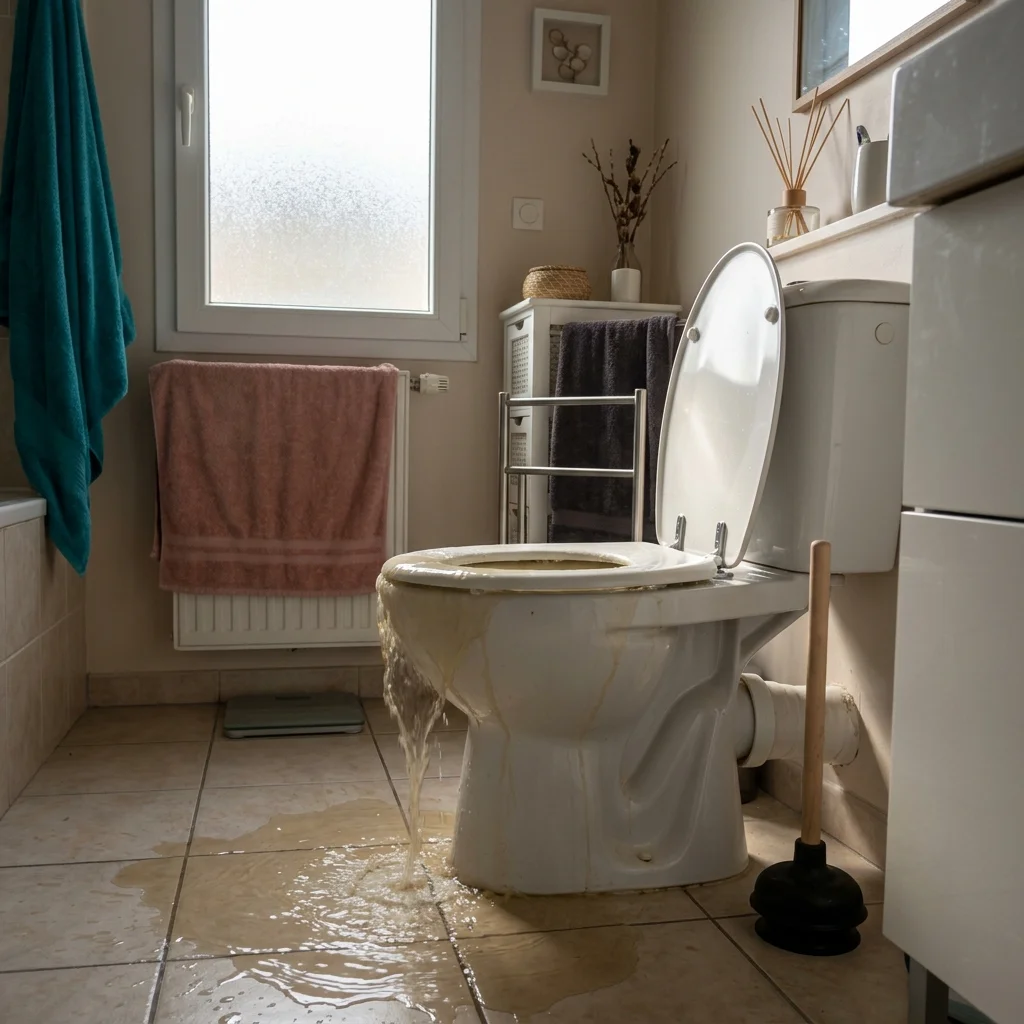 WC Bouch&eacute; qui d&eacute;borde &middot; image &agrave; la une