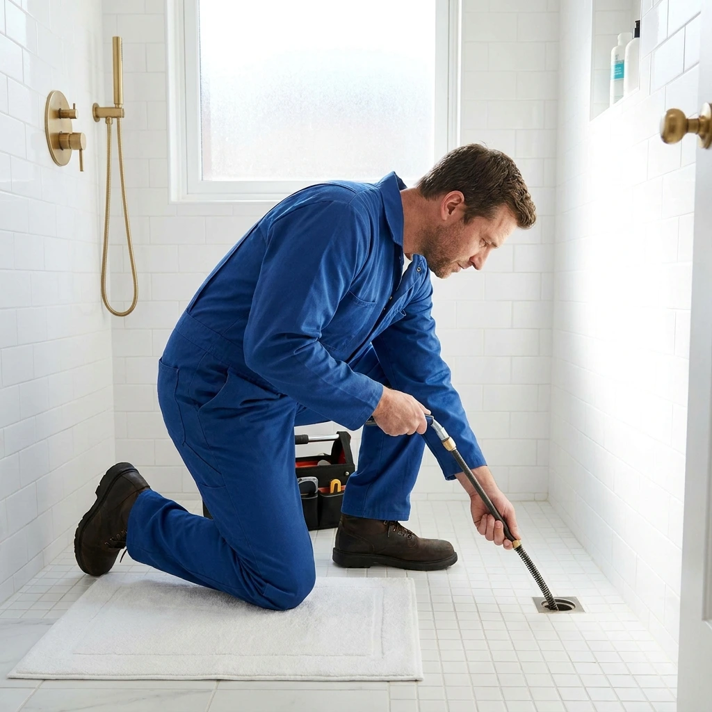 D&eacute;bouchage Douche &middot; image &agrave; la une