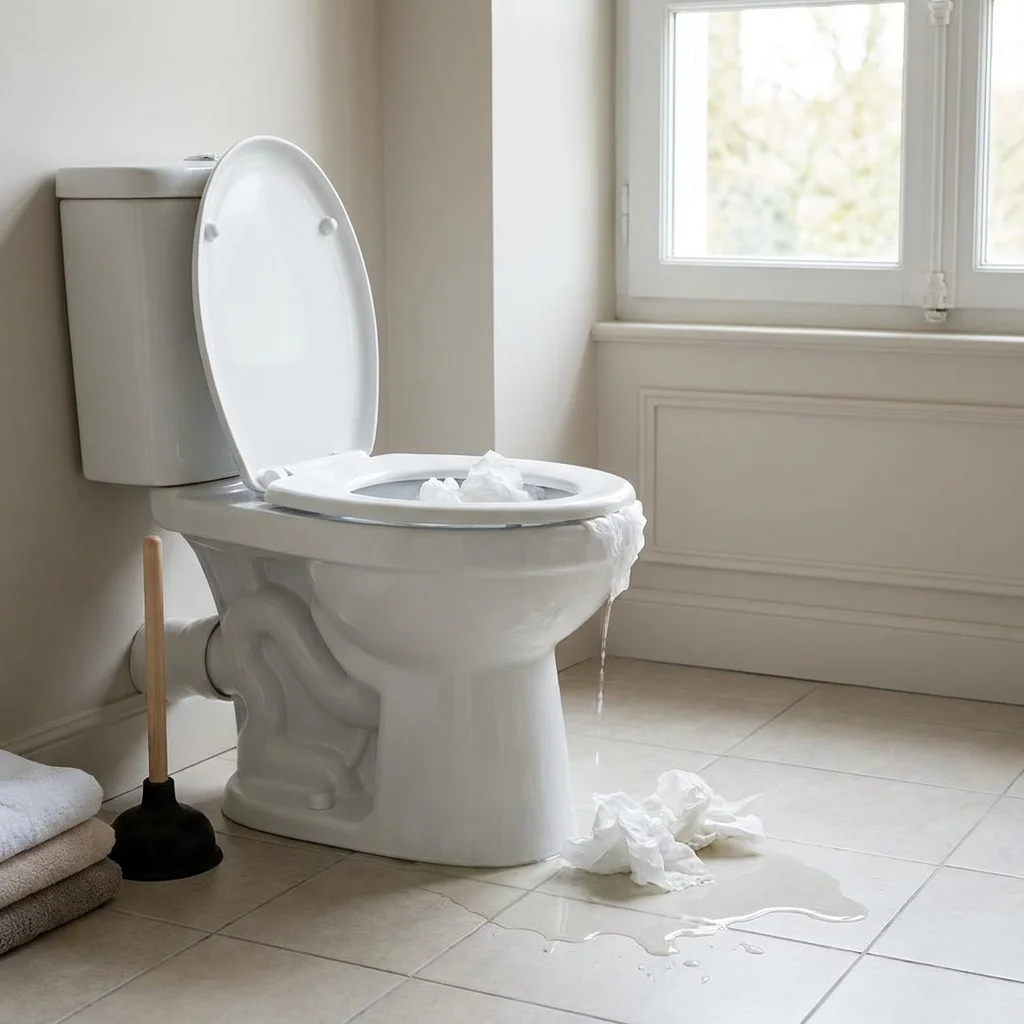 WC Bouch&eacute; qui d&eacute;borde &middot; image &agrave; la une