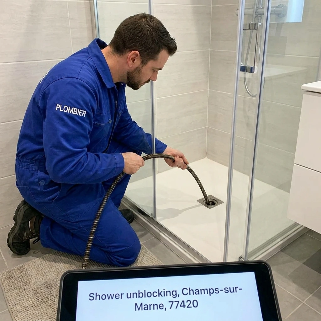 D&eacute;bouchage Douche &middot; image &agrave; la une