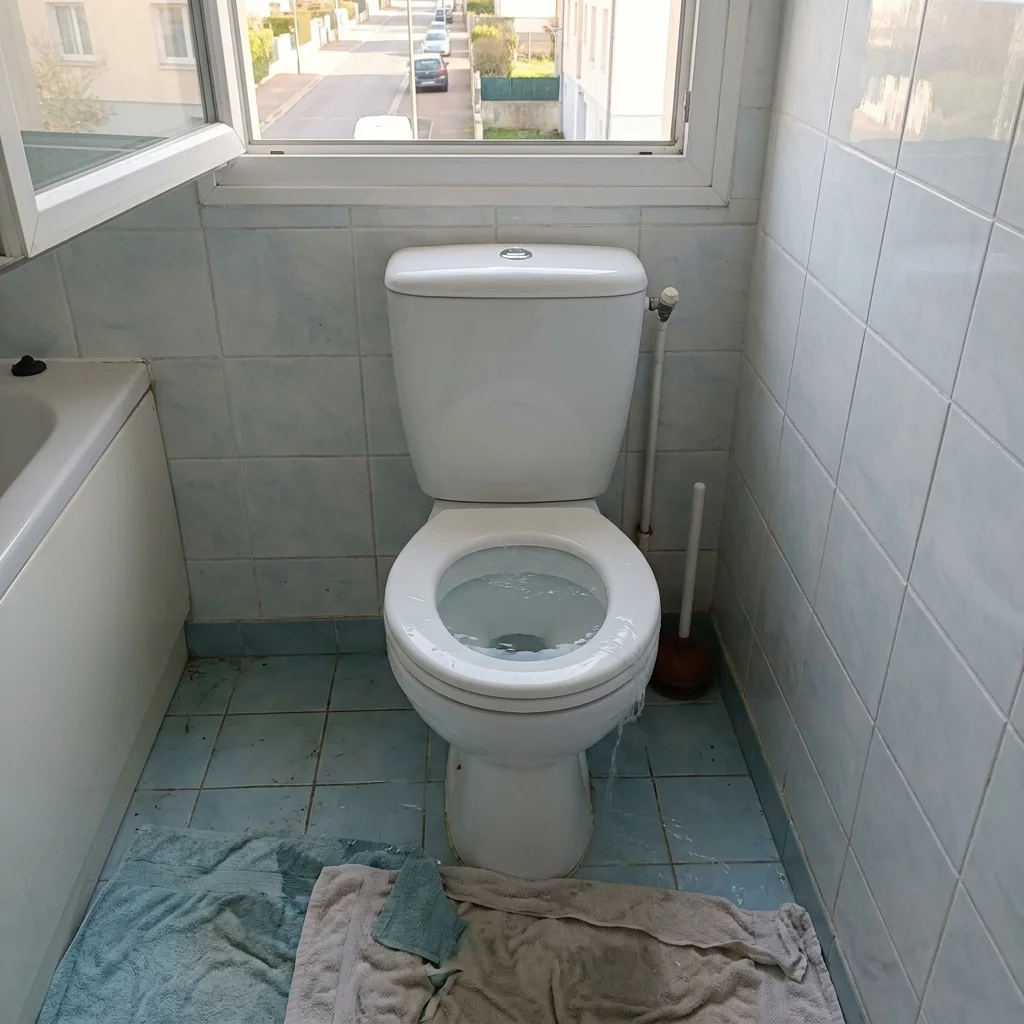 WC Bouch&eacute; qui d&eacute;borde &middot; image &agrave; la une
