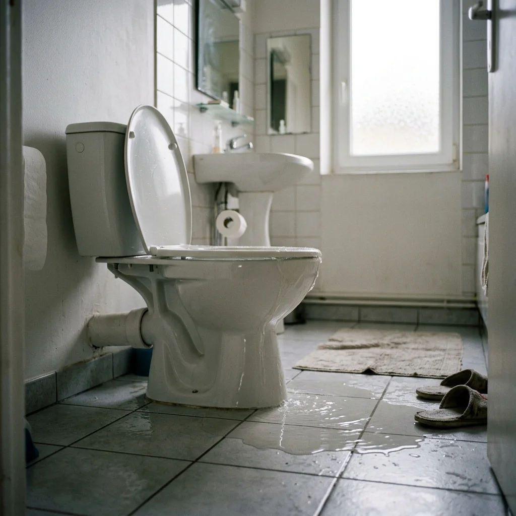 WC Bouch&eacute; qui d&eacute;borde &middot; image &agrave; la une