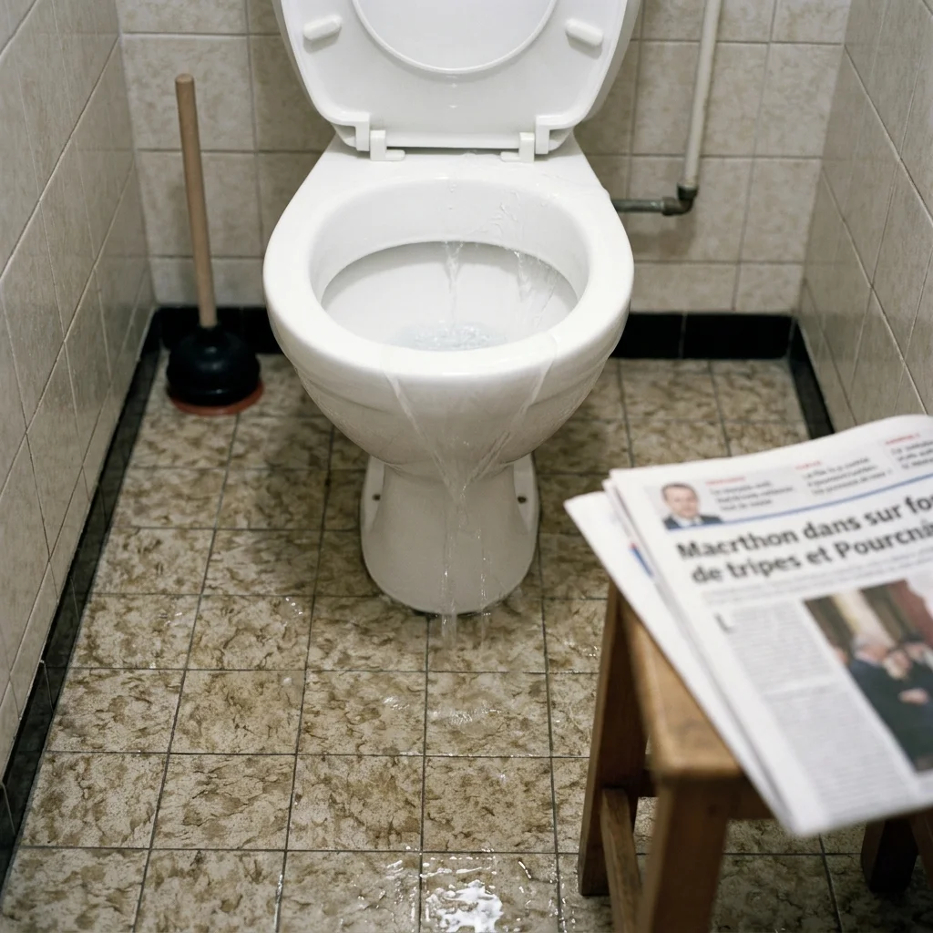 WC Bouch&eacute; qui d&eacute;borde &middot; image &agrave; la une