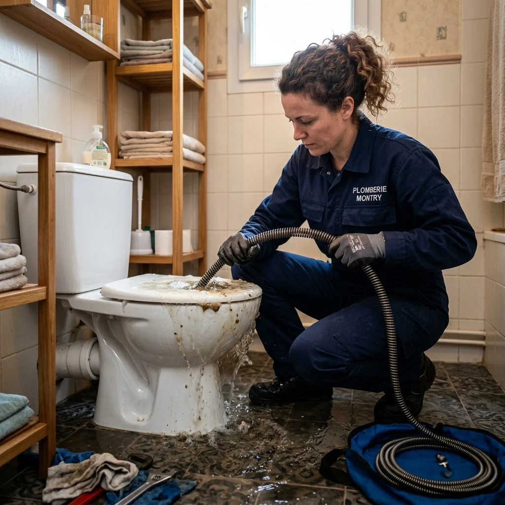 WC Bouch&eacute; qui d&eacute;borde &middot; image &agrave; la une