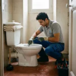 WC Bouch&eacute; qui d&eacute;borde &mdash; WC Bouch&eacute; qui d&eacute;borde &agrave; Ch&acirc;teau-Landon (77570) &middot; image &agrave; la une