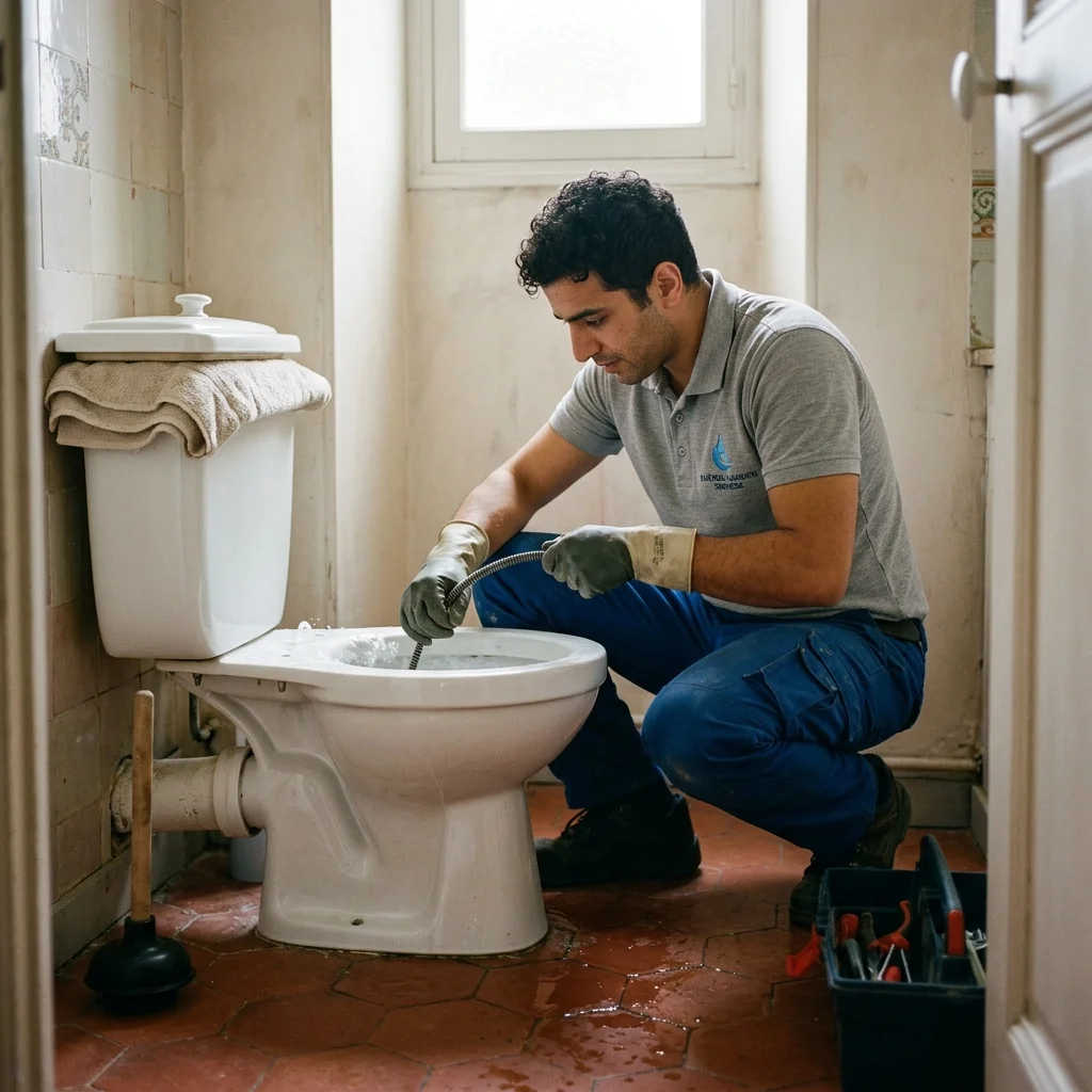 WC Bouch&eacute; qui d&eacute;borde &middot; image &agrave; la une