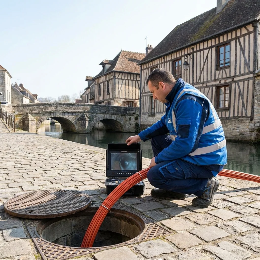 Inspection Cam&eacute;ra canalisation &middot; image &agrave; la une