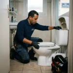 WC Bouch&eacute; qui d&eacute;borde &mdash; WC Bouch&eacute; qui d&eacute;borde &agrave; Cr&eacute;cy-la-Chapelle (77580) &middot; image &agrave; la une