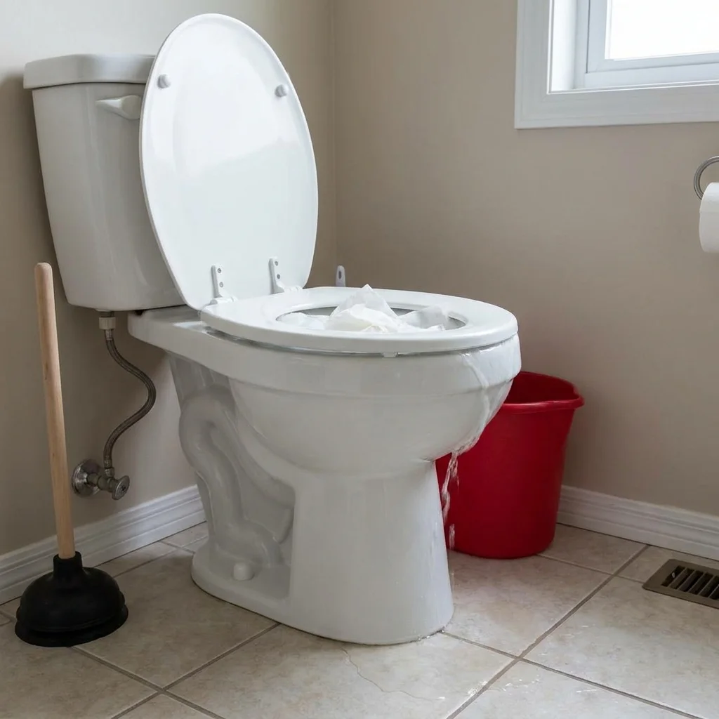 WC Bouch&eacute; qui d&eacute;borde &middot; image &agrave; la une