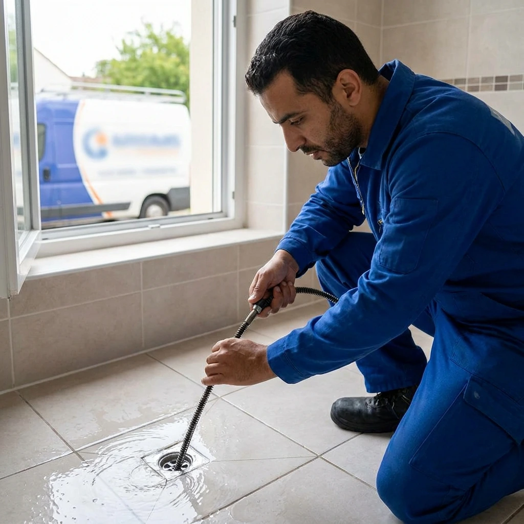 D&eacute;bouchage Douche &middot; image &agrave; la une