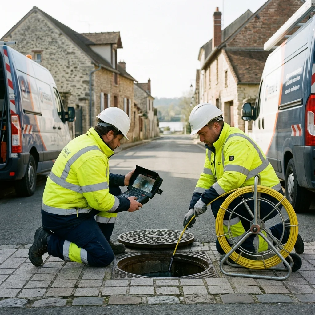 Inspection Cam&eacute;ra canalisation &middot; image &agrave; la une
