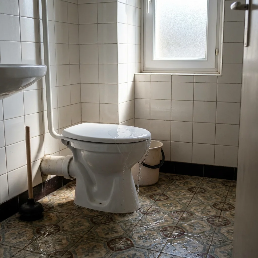 WC Bouch&eacute; qui d&eacute;borde &middot; image &agrave; la une