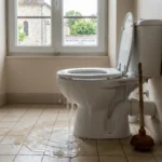 WC Bouch&eacute; qui d&eacute;borde &mdash; WC Bouch&eacute; qui d&eacute;borde &agrave; Montigny-sur-Loing (77690) &middot; image &agrave; la une