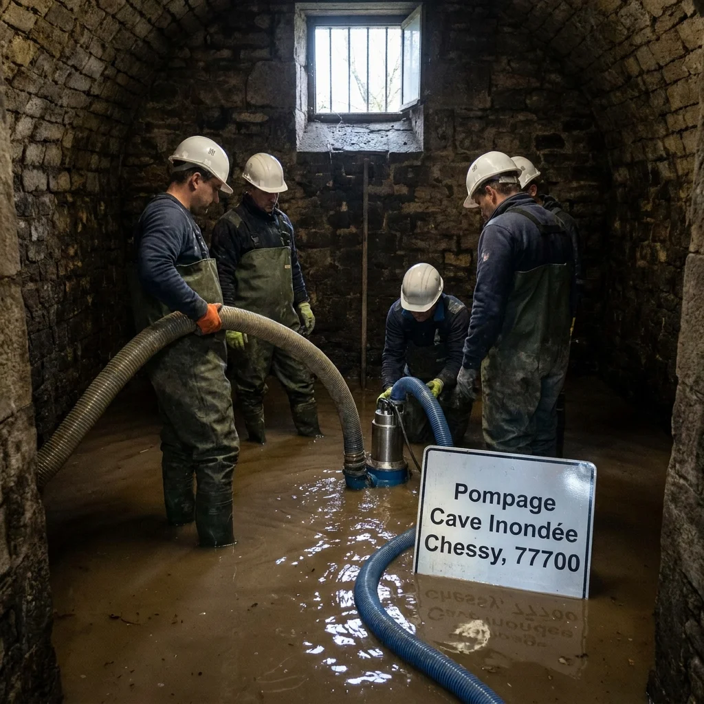 Pompage Cave inond&eacute;e &middot; image &agrave; la une
