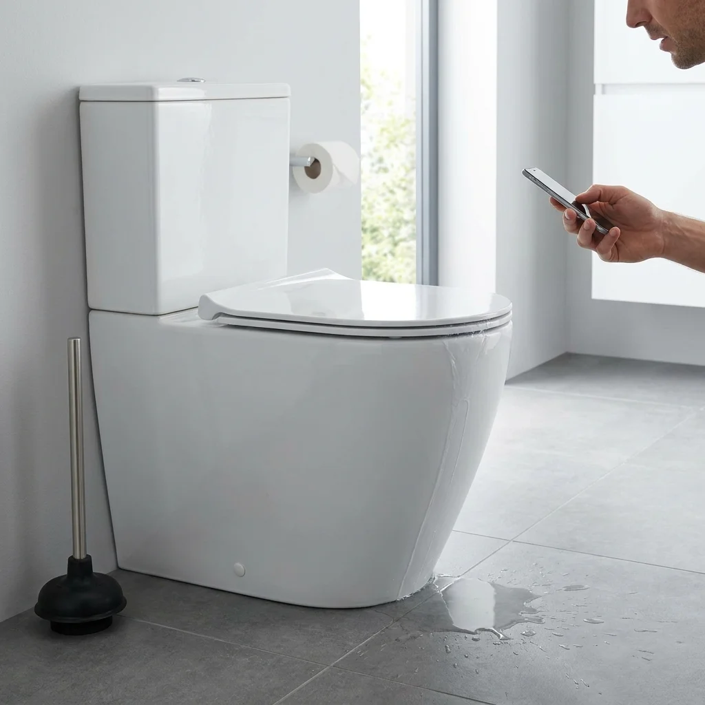 WC Bouch&eacute; qui d&eacute;borde &middot; image &agrave; la une