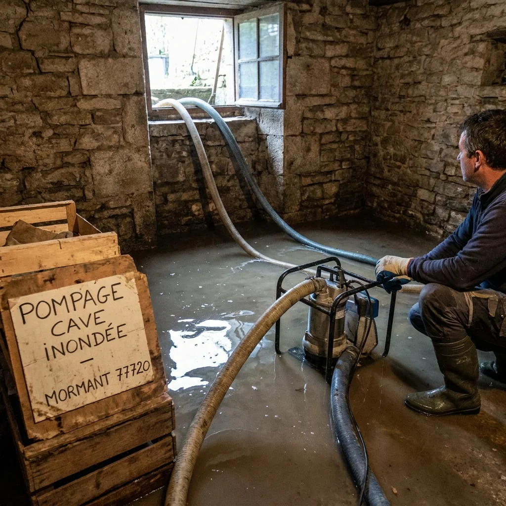 Pompage Cave inond&eacute;e &middot; image &agrave; la une