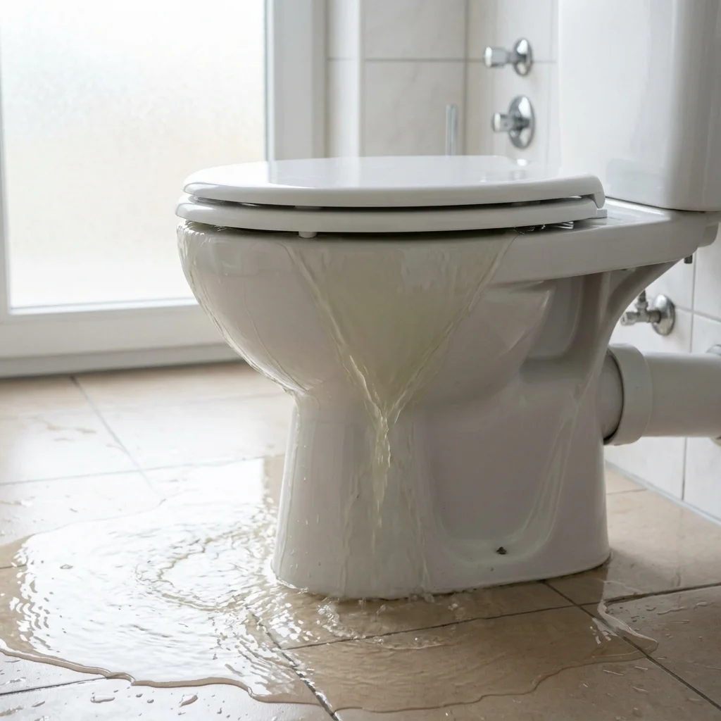 WC Bouch&eacute; qui d&eacute;borde &middot; image &agrave; la une
