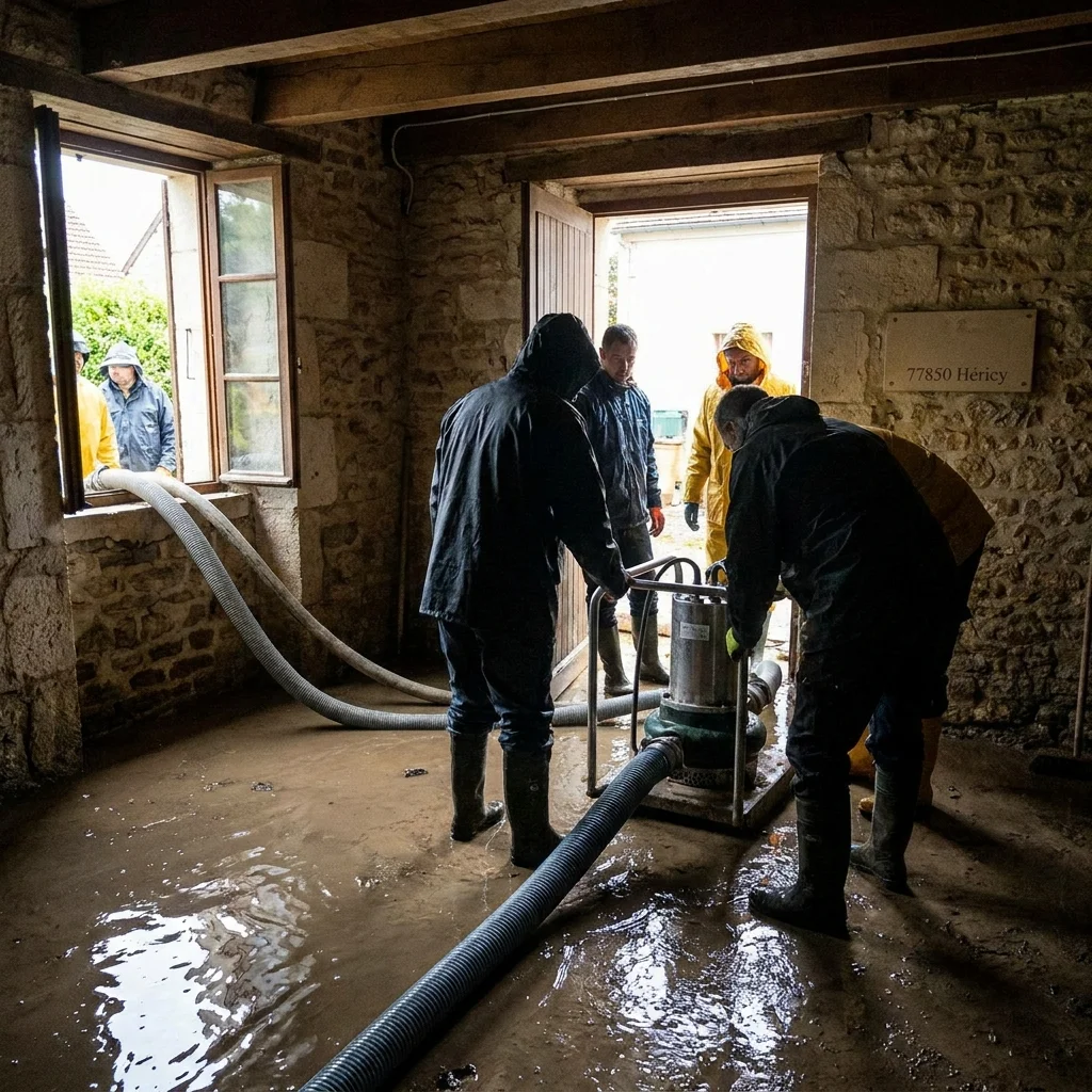 Pompage Cave inond&eacute;e &middot; image &agrave; la une