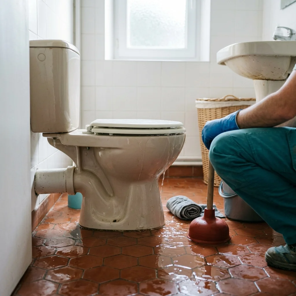 WC Bouch&eacute; qui d&eacute;borde &middot; image &agrave; la une