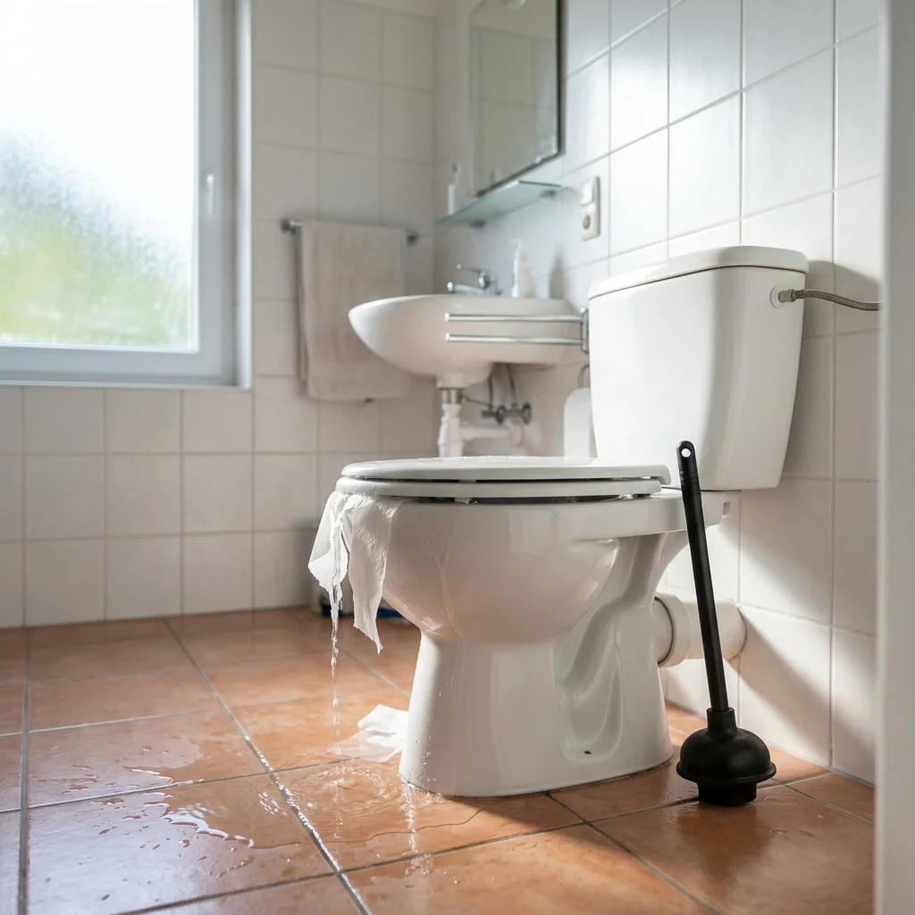 WC Bouch&eacute; qui d&eacute;borde &middot; image &agrave; la une