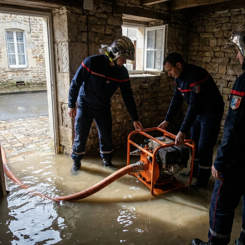 Pompage Cave inond&eacute;e &middot; image &agrave; la une