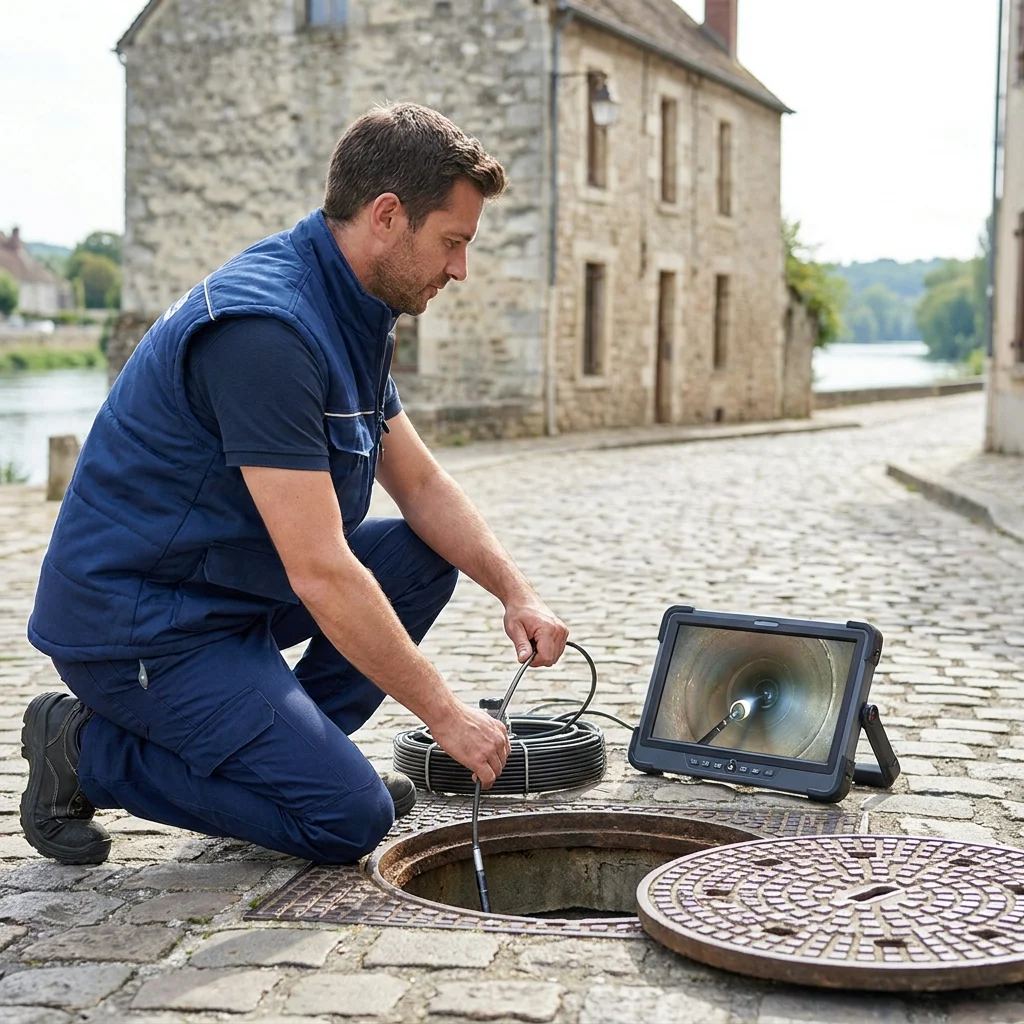 Inspection Cam&eacute;ra canalisation &middot; image &agrave; la une