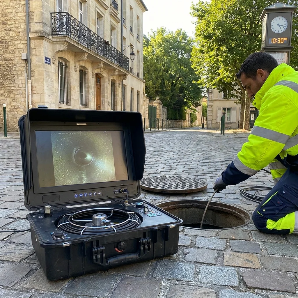Inspection Cam&eacute;ra canalisation &middot; image &agrave; la une