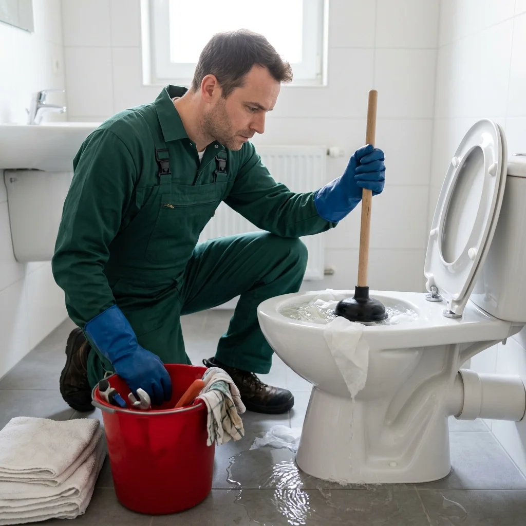WC Bouch&eacute; qui d&eacute;borde &middot; image &agrave; la une