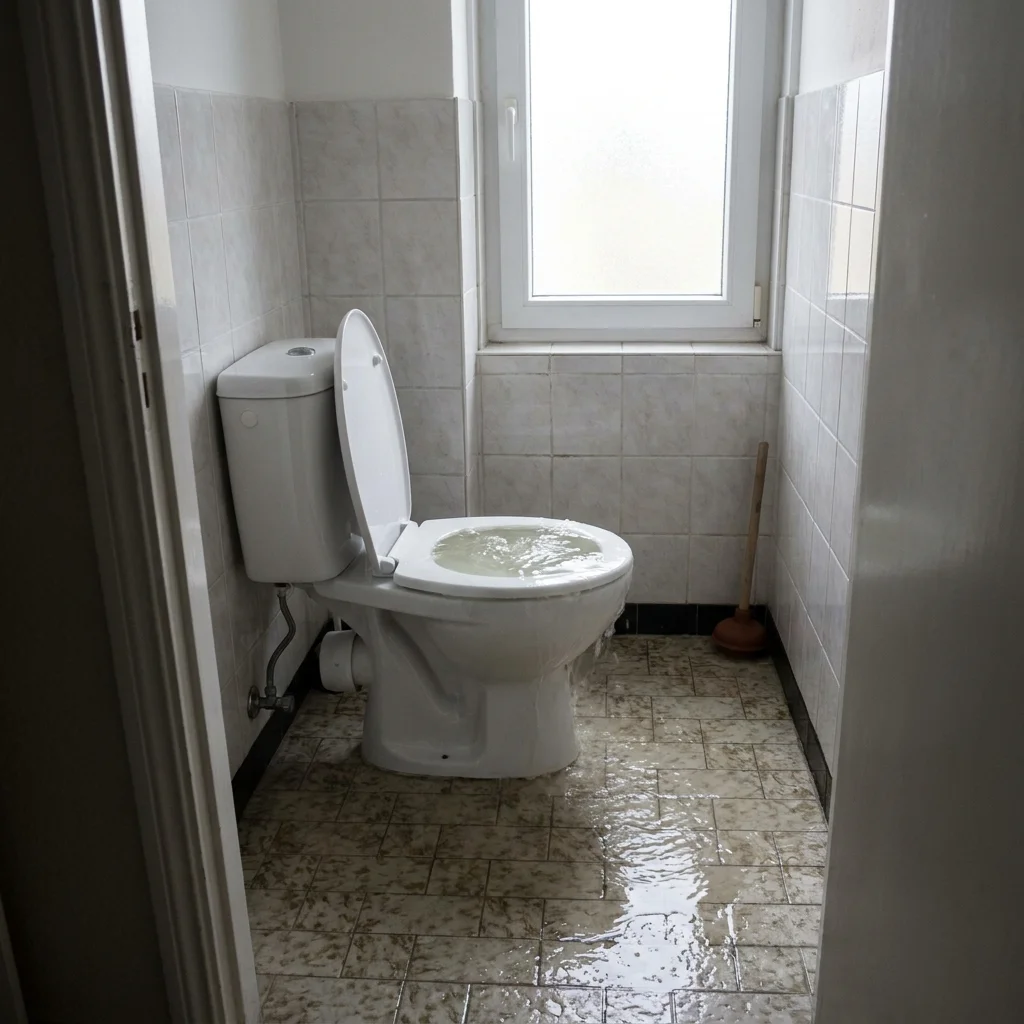 WC Bouch&eacute; qui d&eacute;borde &middot; image &agrave; la une