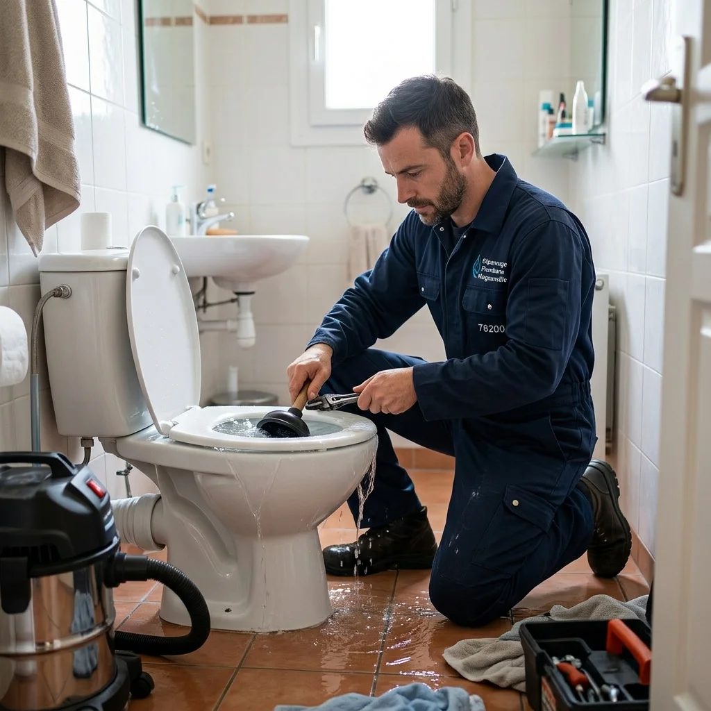 WC Bouch&eacute; qui d&eacute;borde &middot; image &agrave; la une