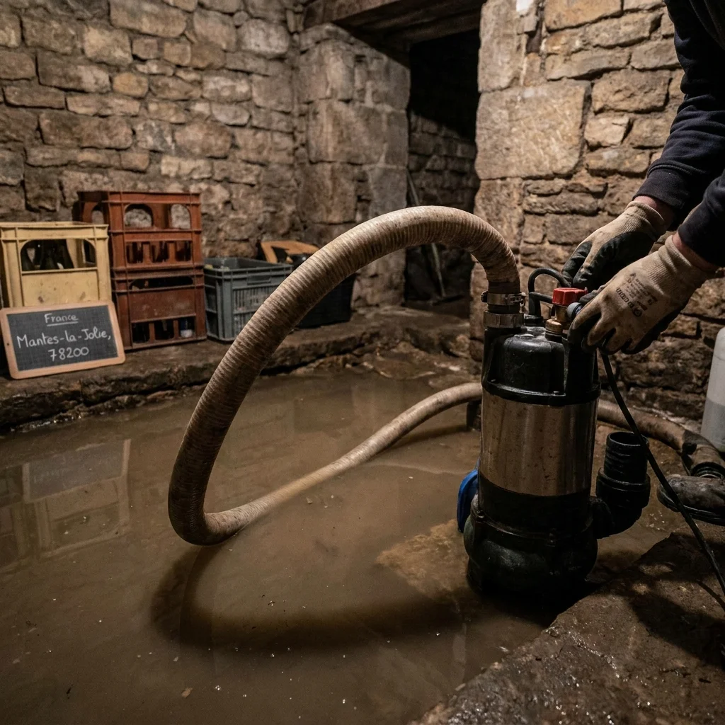 Pompage Cave inond&eacute;e &middot; image &agrave; la une