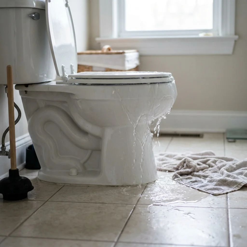 WC Bouch&eacute; qui d&eacute;borde &middot; image &agrave; la une