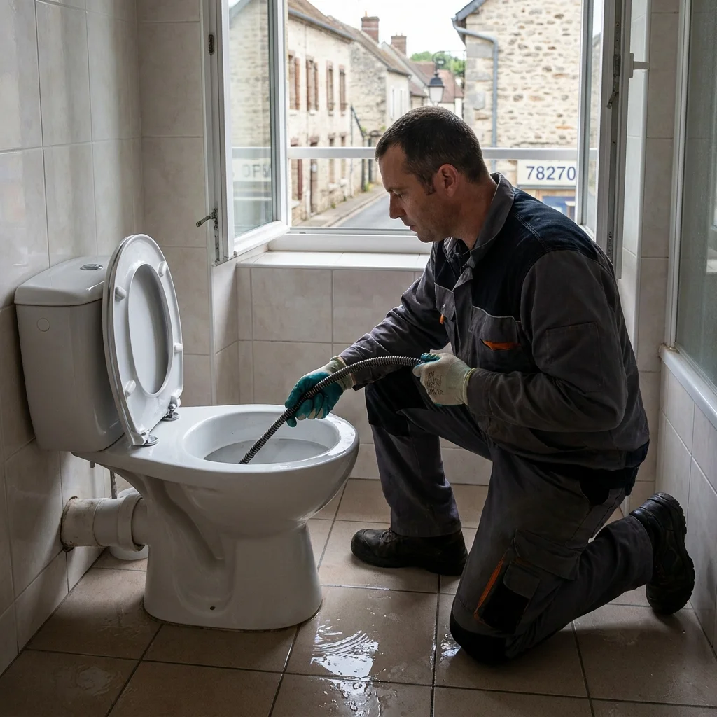 WC Bouch&eacute; qui d&eacute;borde &middot; image &agrave; la une