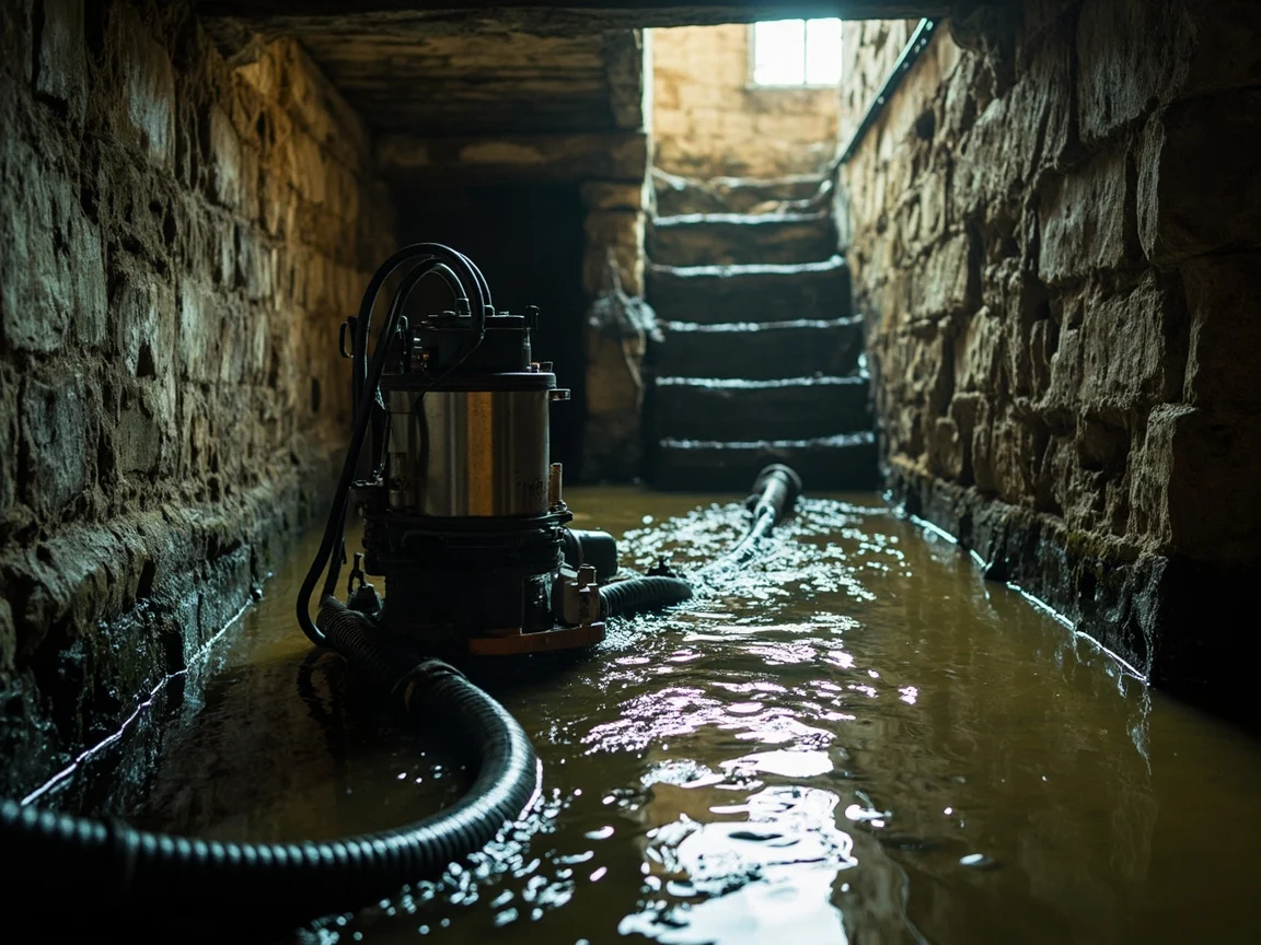 Pompage Cave inond&eacute;e &middot; image &agrave; la une