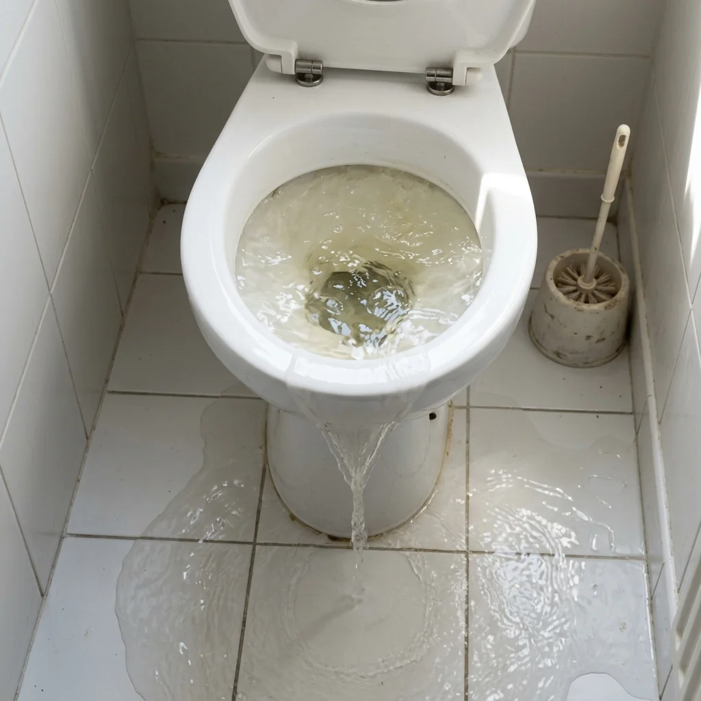 WC Bouch&eacute; qui d&eacute;borde &middot; image &agrave; la une