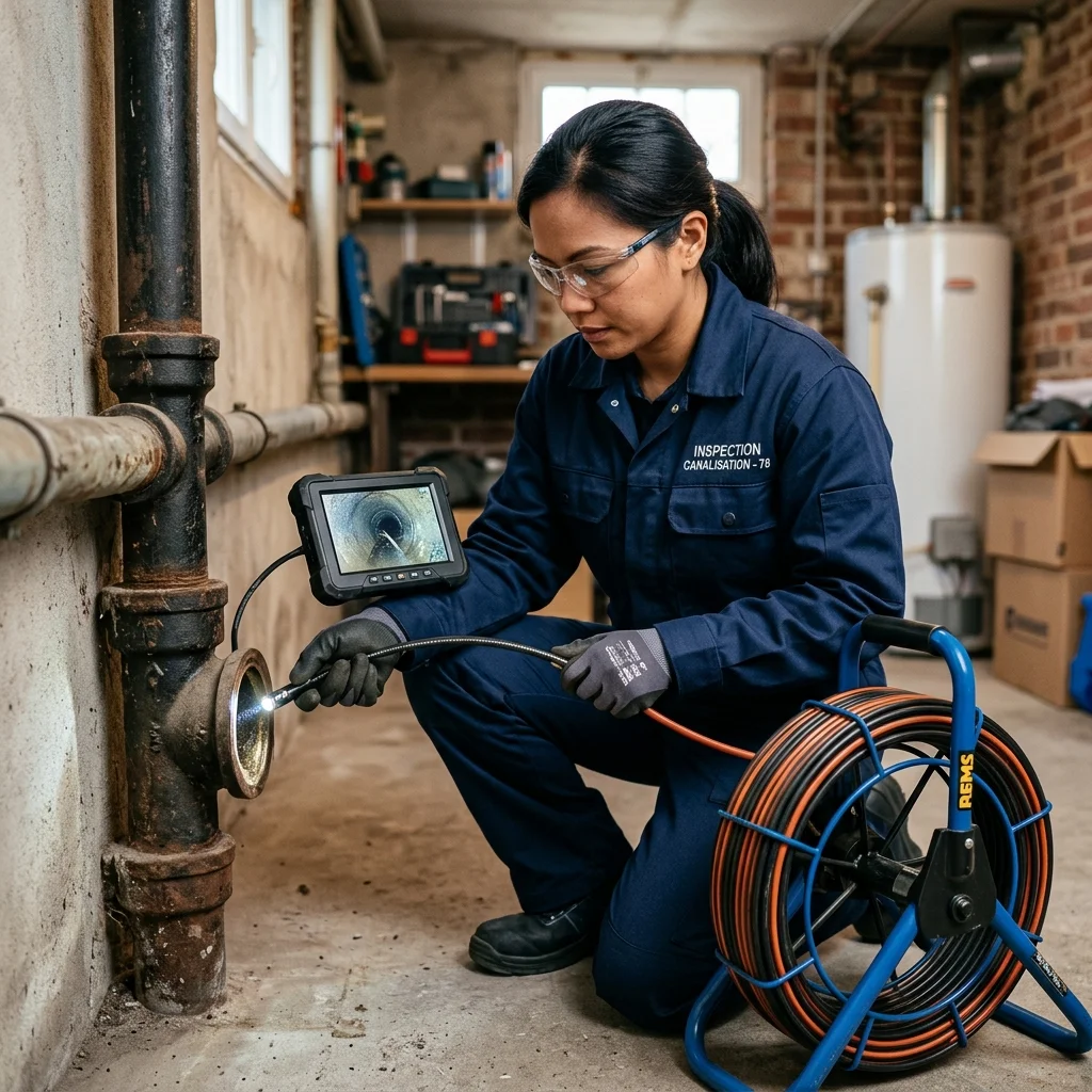 Inspection Cam&eacute;ra canalisation &middot; image &agrave; la une