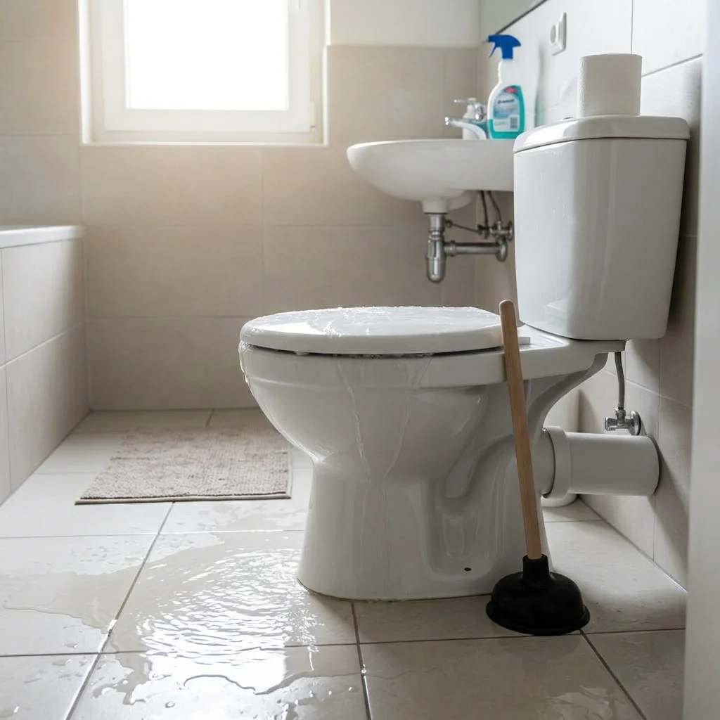 WC Bouch&eacute; qui d&eacute;borde &middot; image &agrave; la une