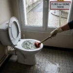 WC Bouch&eacute; qui d&eacute;borde &mdash; WC Bouch&eacute; qui d&eacute;borde &agrave; Flins-sur-Seine (78410) &middot; image &agrave; la une