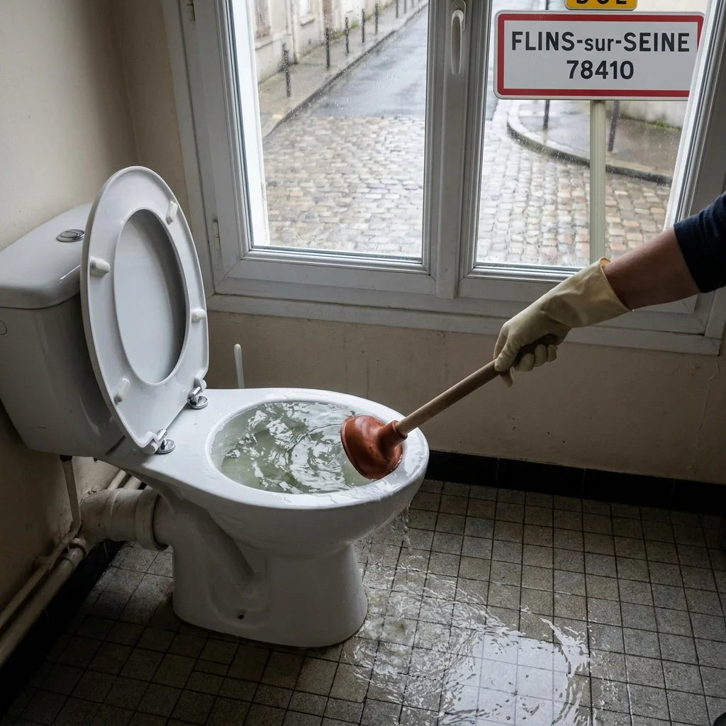 WC Bouch&eacute; qui d&eacute;borde &middot; image &agrave; la une