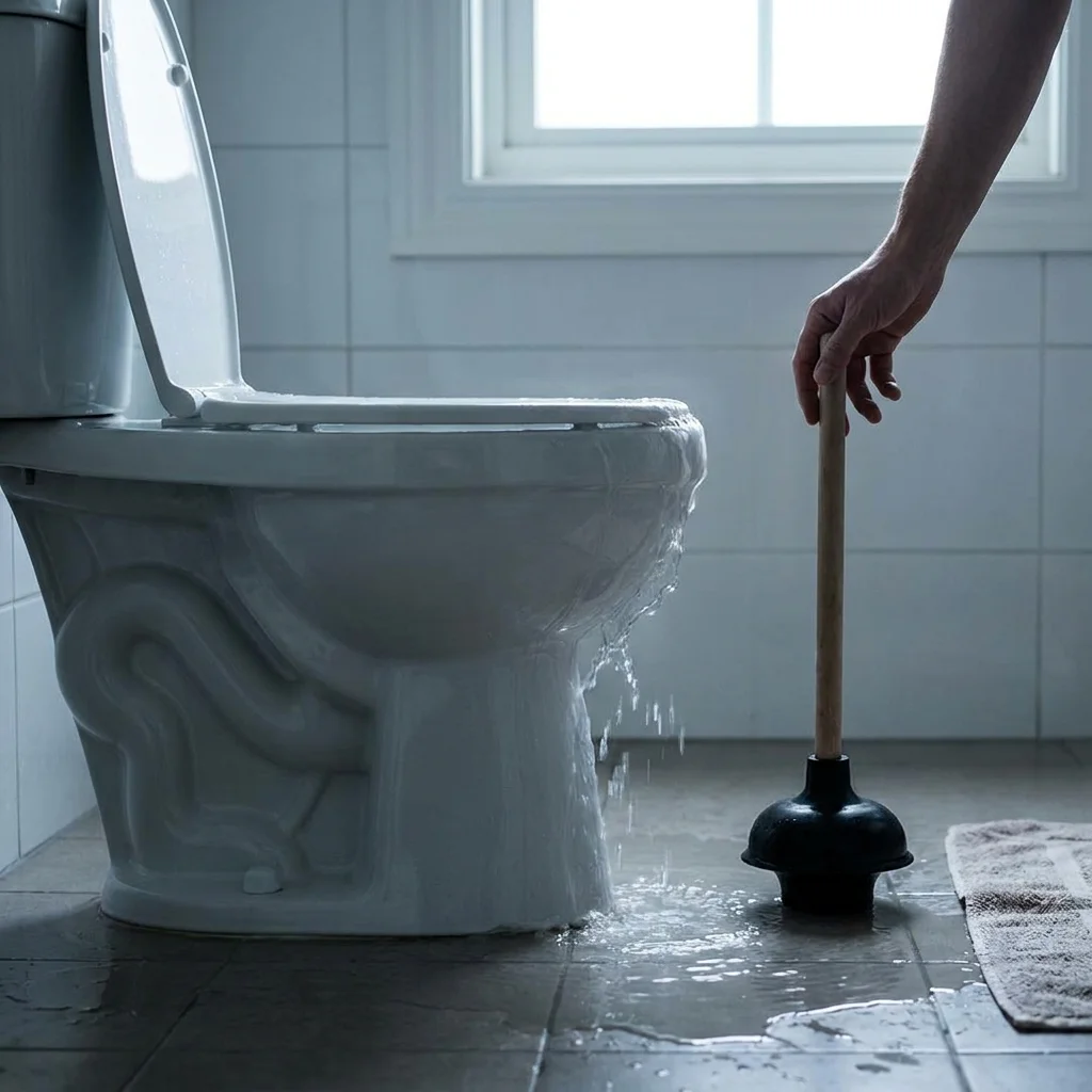 WC Bouch&eacute; qui d&eacute;borde &middot; image &agrave; la une