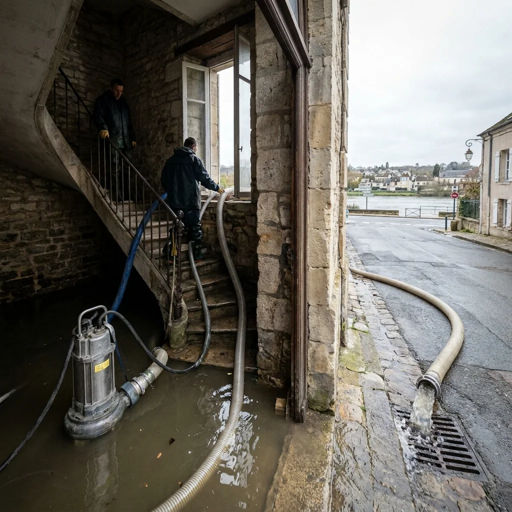 Pompage Cave inond&eacute;e &middot; image &agrave; la une