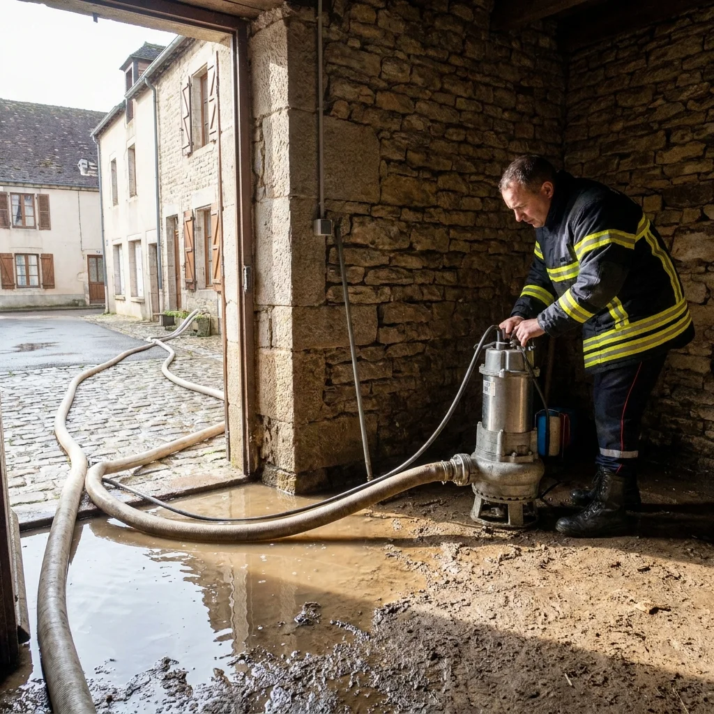 Pompage Cave inond&eacute;e &middot; image &agrave; la une
