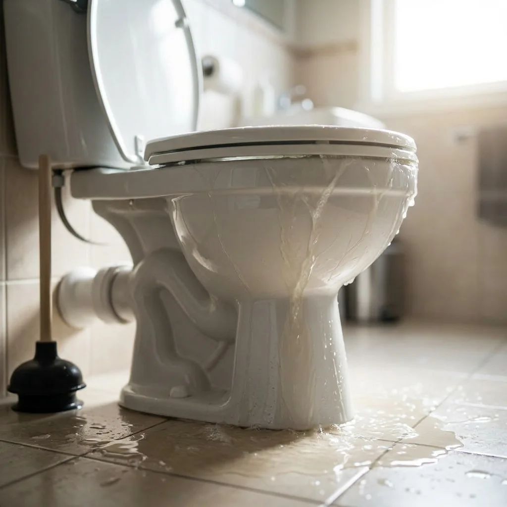 WC Bouch&eacute; qui d&eacute;borde &middot; image &agrave; la une