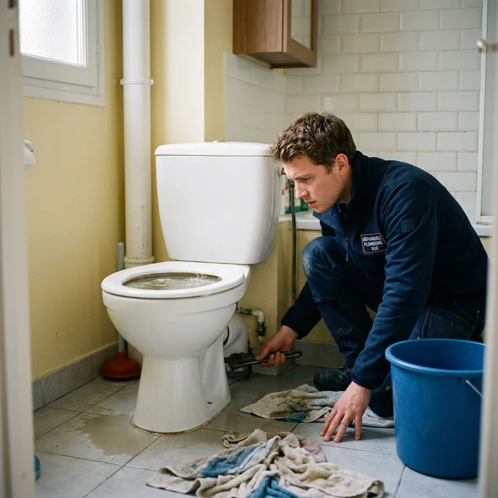 WC Bouch&eacute; qui d&eacute;borde &middot; image &agrave; la une