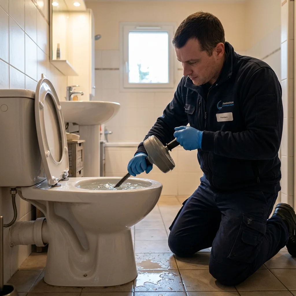 WC Bouch&eacute; qui d&eacute;borde &middot; image &agrave; la une