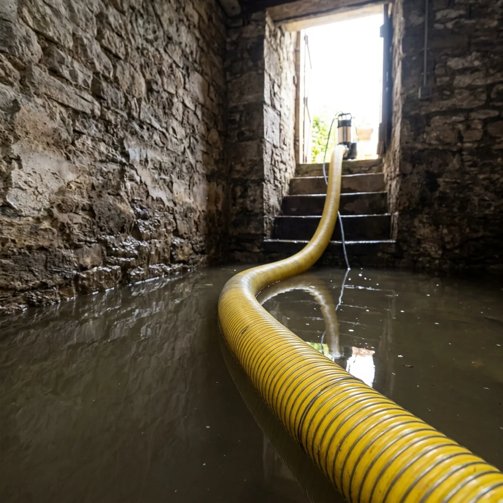 Pompage Cave inond&eacute;e &middot; image &agrave; la une