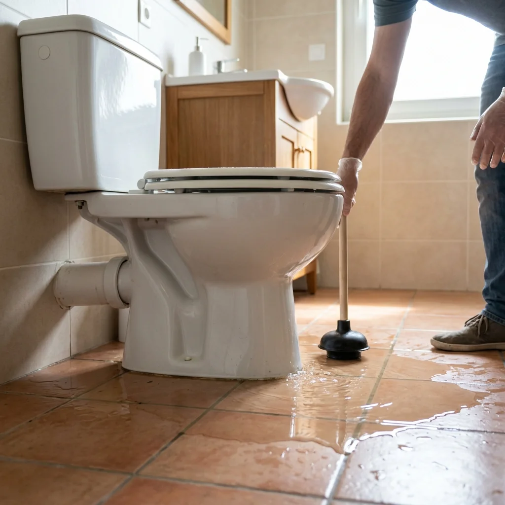 WC Bouch&eacute; qui d&eacute;borde &middot; image &agrave; la une