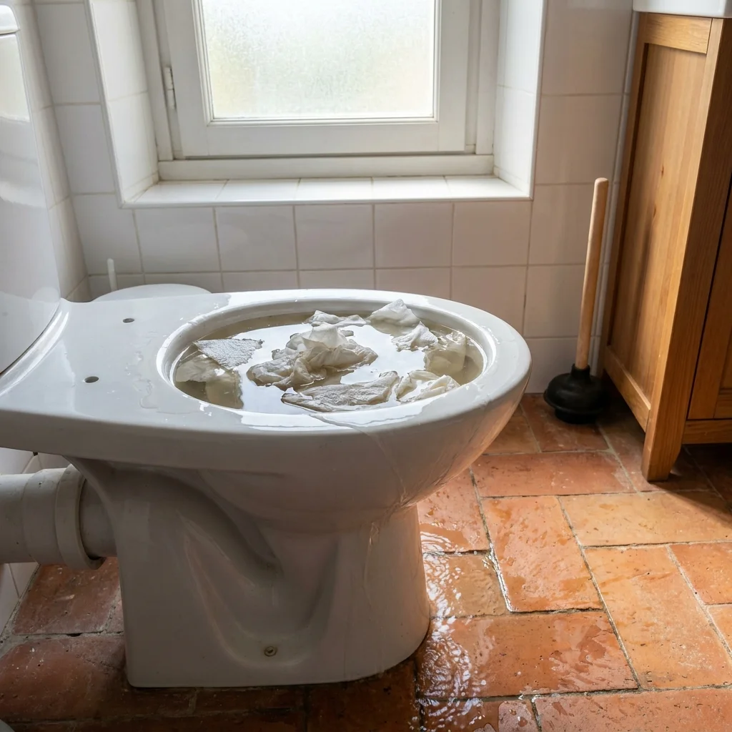 WC Bouch&eacute; qui d&eacute;borde &middot; image &agrave; la une